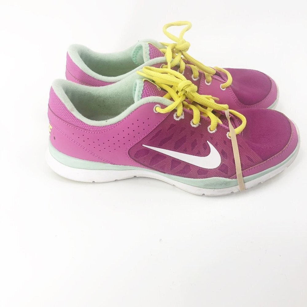 ✅ Nike Flex Trainer 3 Women’s Training Shoes 580374-601 Pink‎ Yellow 8